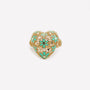 ANELLO CUORE GRANDE REGOLABILE FILIGRANA ARGENTO 925 - MINA MINA