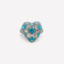 ANELLO CUORE GRANDE REGOLABILE FILIGRANA ARGENTO 925 - MINA MINA