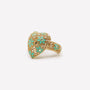ANELLO CUORE GRANDE REGOLABILE FILIGRANA ARGENTO 925 - MINA MINA