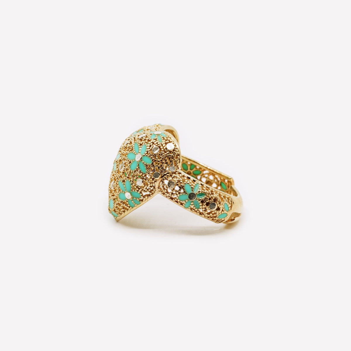 ANELLO CUORE GRANDE REGOLABILE FILIGRANA ARGENTO 925 - MINA MINA