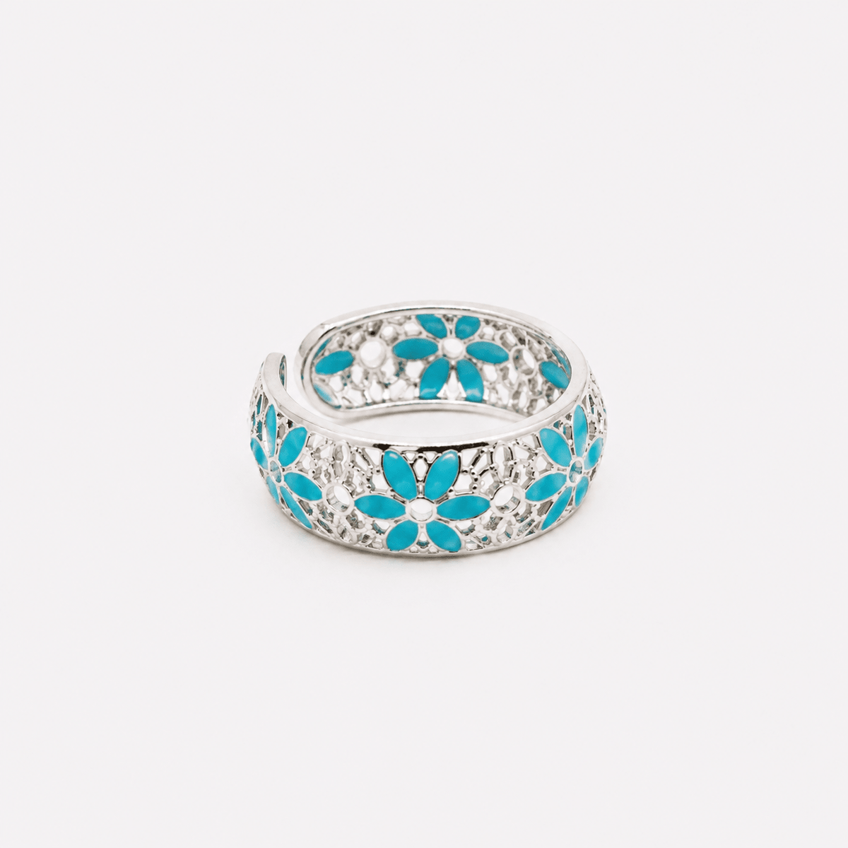 ANELLO FASCIA LARGA REGOLABILE FILIGRANA ARGENTO 925 - MINA MINA