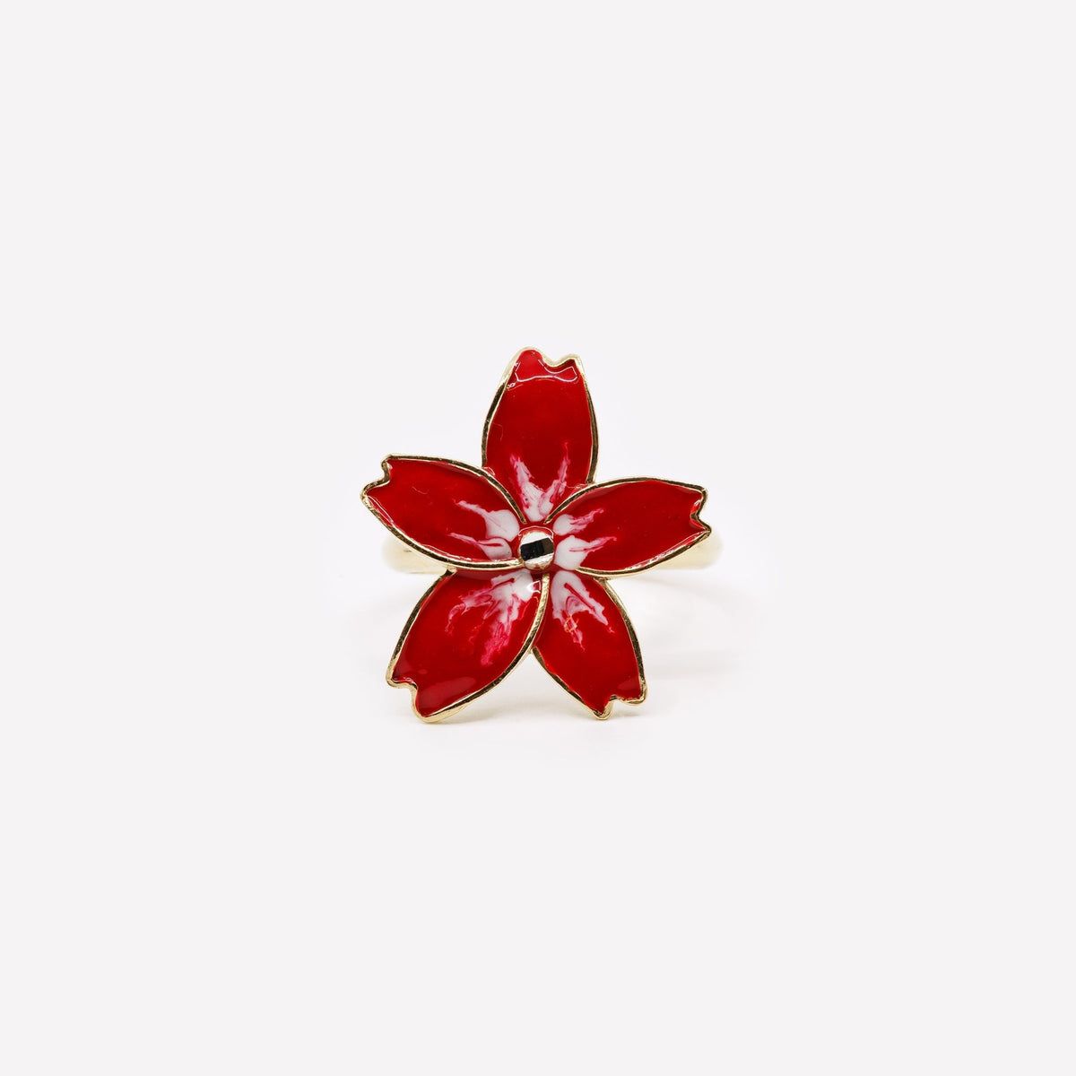 ANELLO FIORE REGOLABILE ARGENTO 925 - MINA MINA