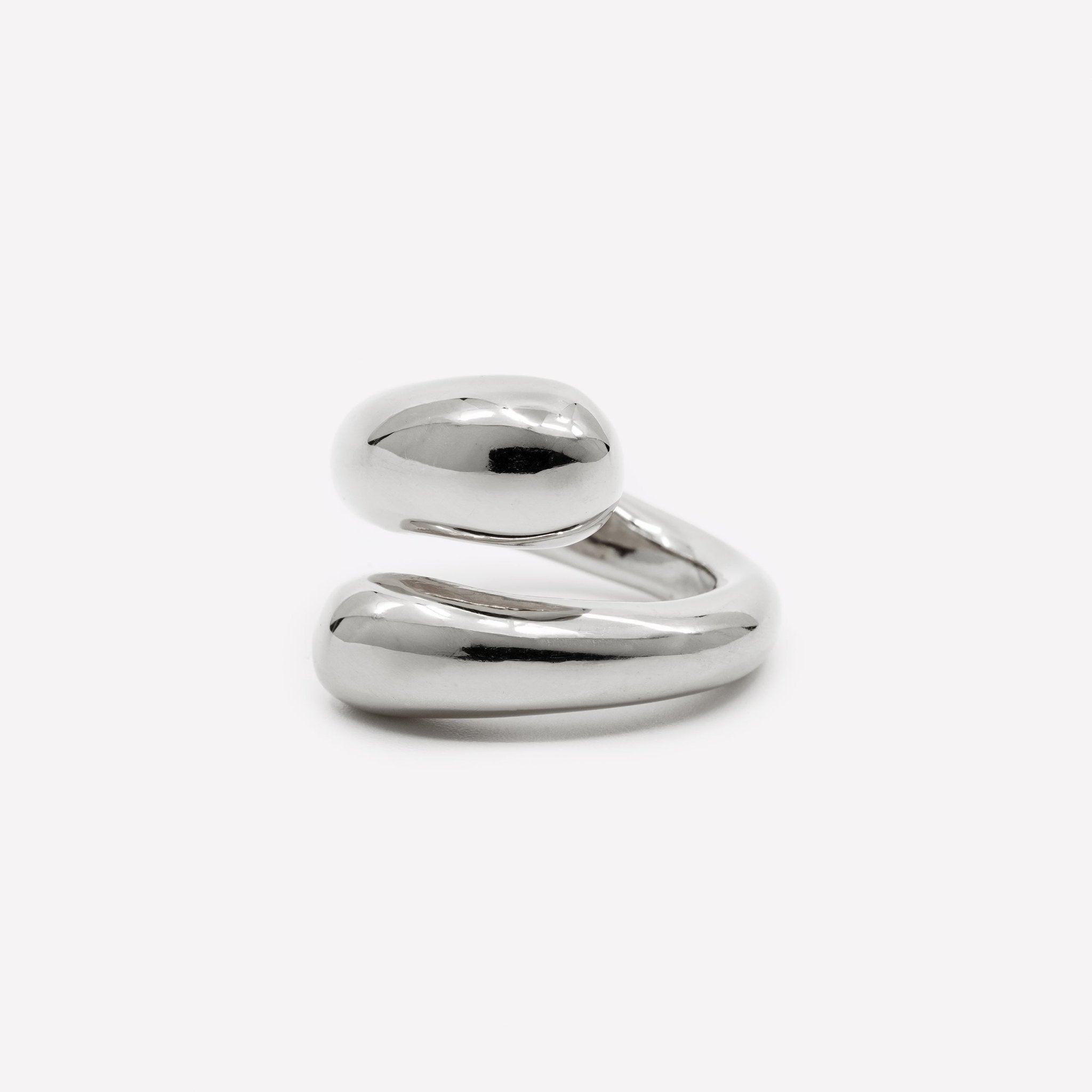 ANELLO FORMA FLUIDA REGOLABILE ARGENTO 925 - MINA MINA