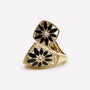 ANELLO MARGHERITA GRANDE REGOLABILE FILIGRANA ARGENTO 925 - MINA MINA