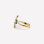 ANELLO PETALO CUORE REGOLABILE ARGENTO 925 - MINA MINA