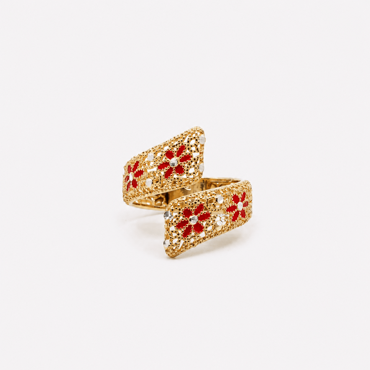ANELLO REGOLABILE ABBRACCIO FILIGRANA ARGENTO 925 - MINA MINA
