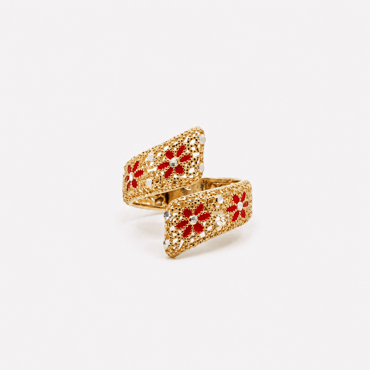 ANELLO REGOLABILE ABBRACCIO FILIGRANA ARGENTO 925 - MINA MINA