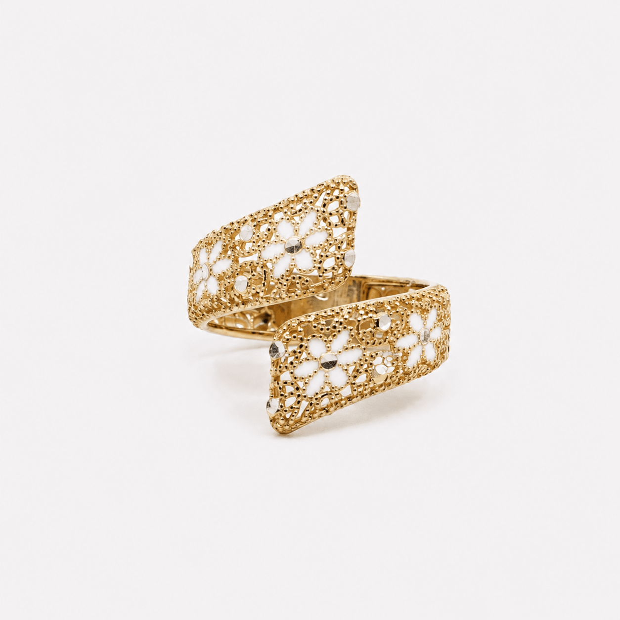 ANELLO REGOLABILE ABBRACCIO FILIGRANA ARGENTO 925 - MINA MINA