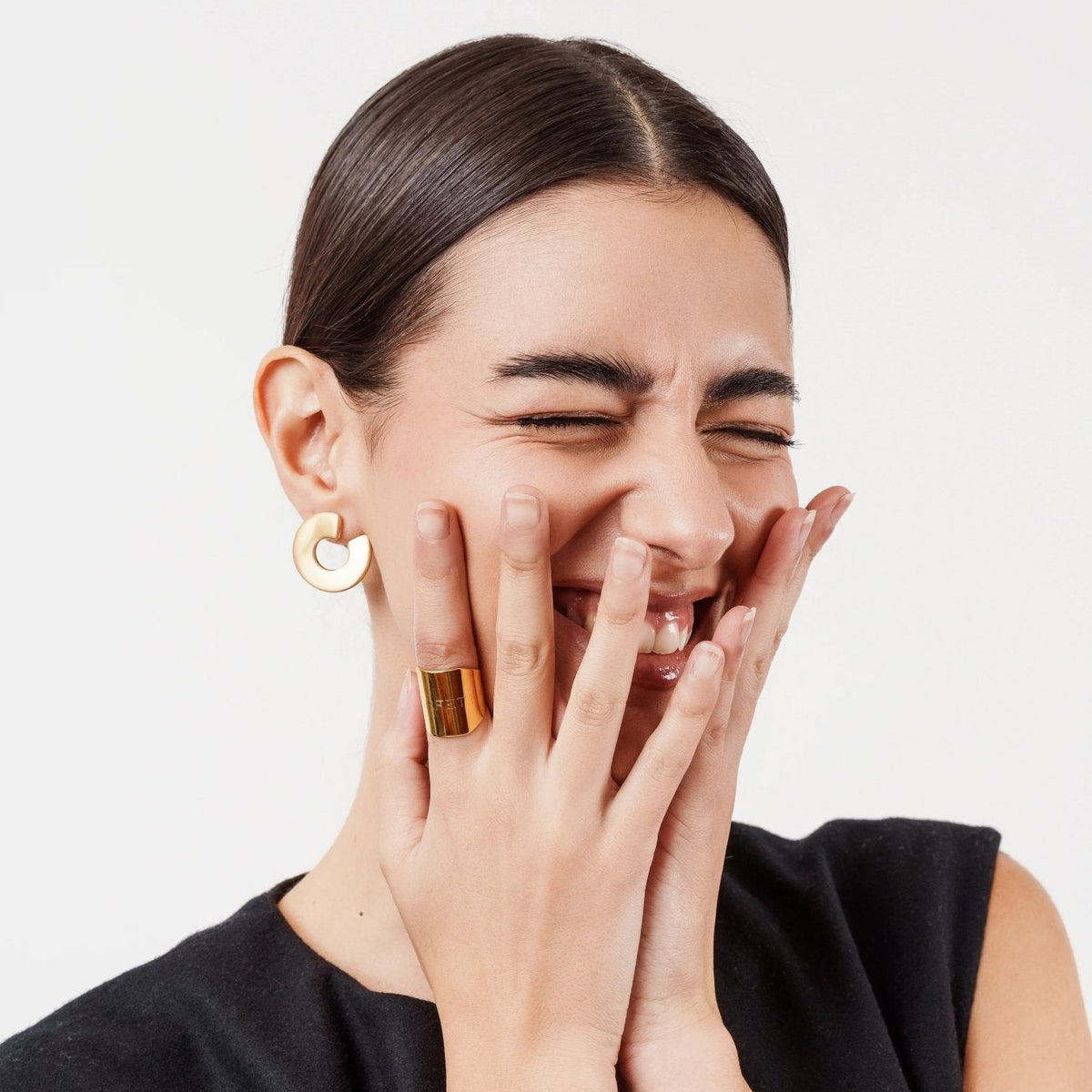 ANELLO REGOLABILE IN OTTONE CON SCRITTA - MINA MINA