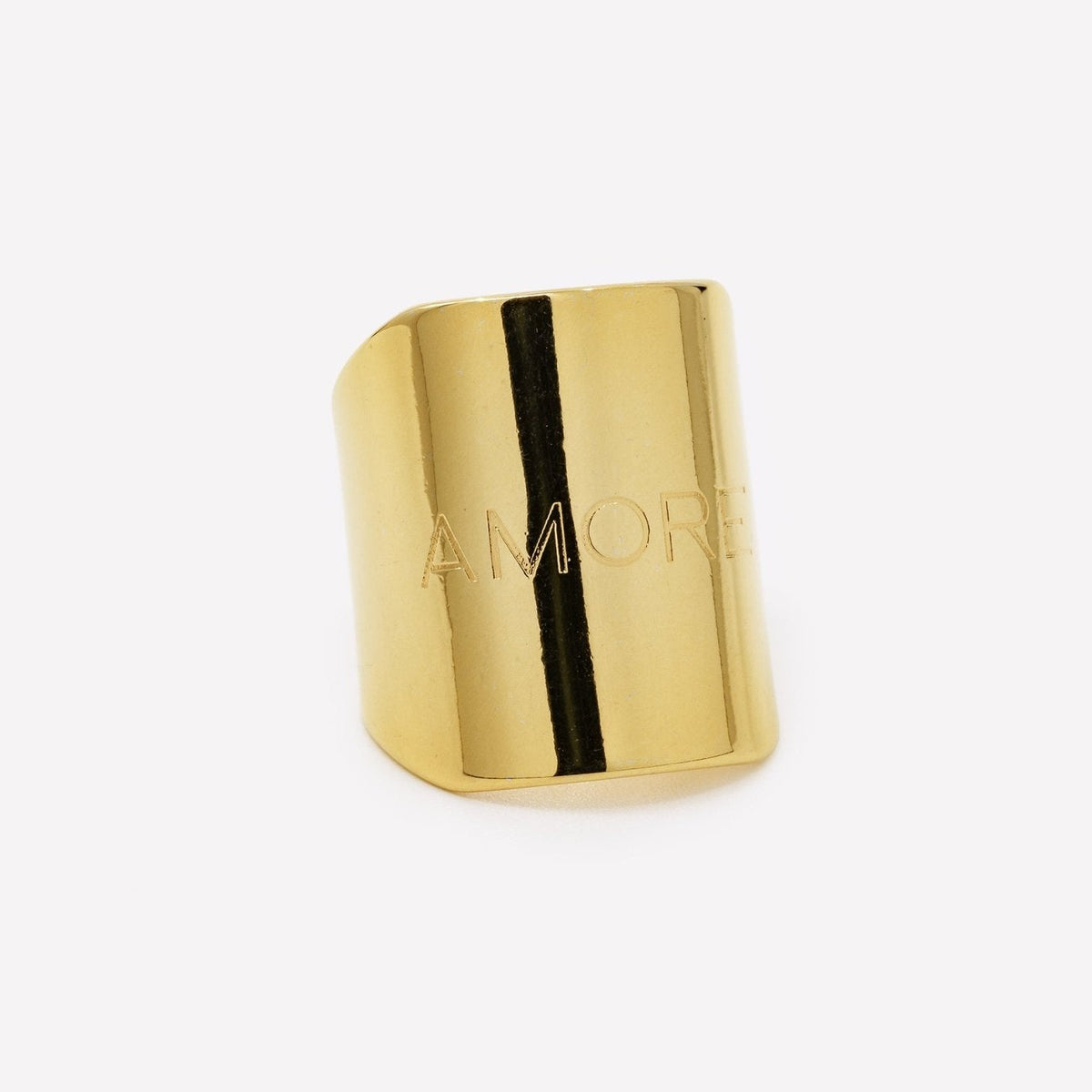 ANELLO REGOLABILE IN OTTONE CON SCRITTA - MINA MINA