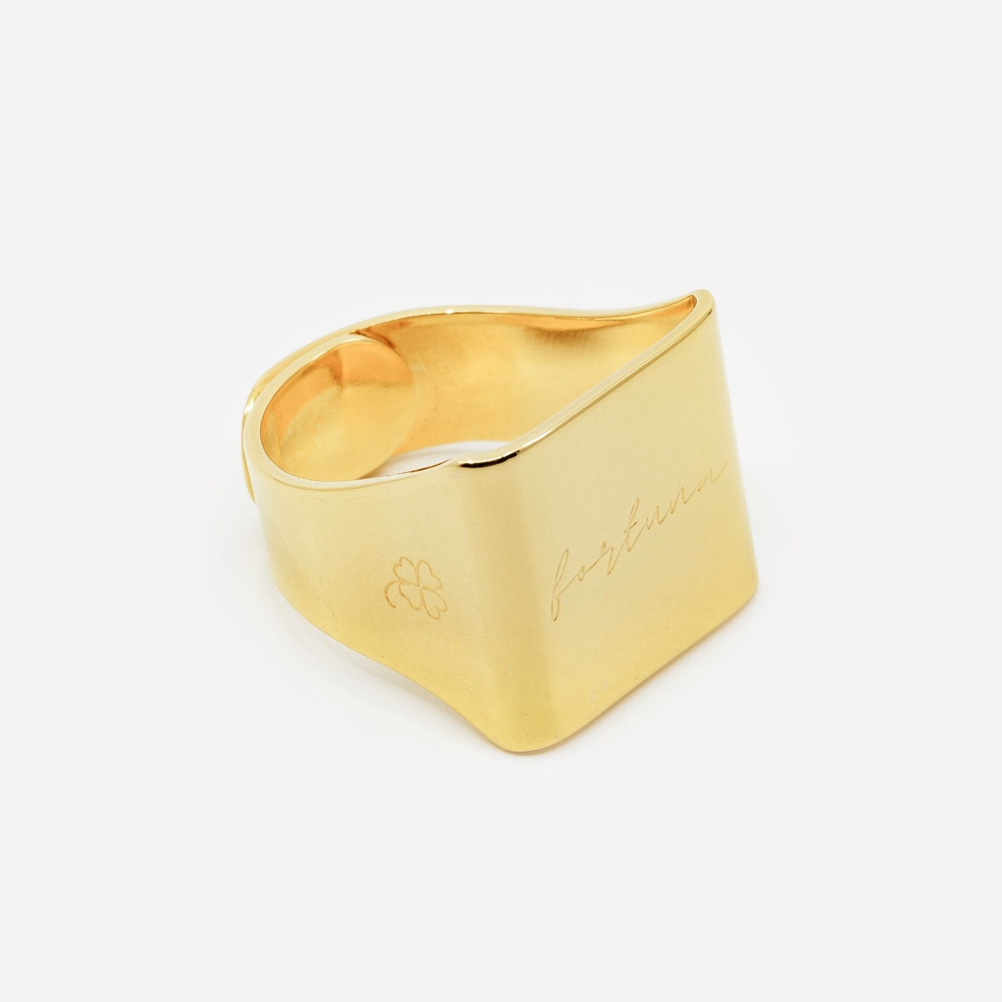 ANELLO REGOLABILE IN OTTONE MANIFESTING FORTUNA CHIC - MINA MINA
