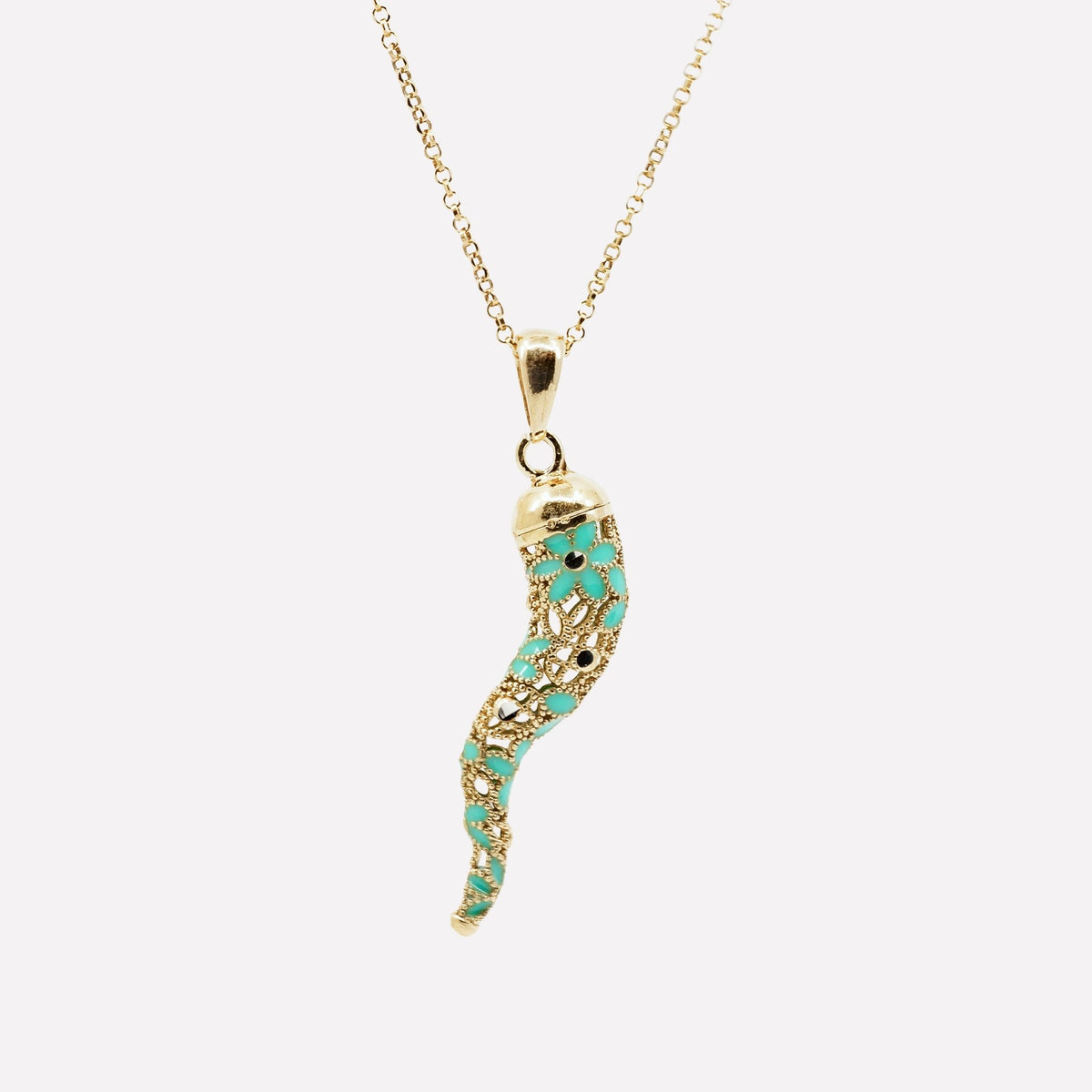 COLLANA CORNETTO FILIGRANA ARGENTO 925 - MINA MINA