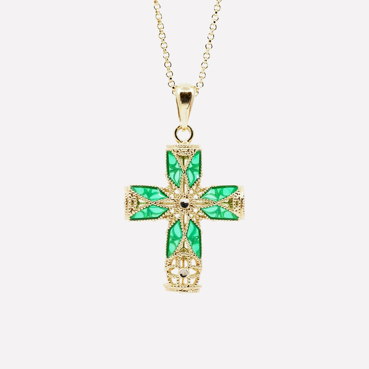 COLLANA CROCE FILIGRANA ARGENTO 925 - MINA MINA
