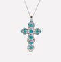 COLLANA CROCE GLAM FILIGRANA ARGENTO 925 - MINA MINA