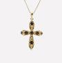 COLLANA CROCE TONDA FILIGRANA ARGENTO 925 - MINA MINA
