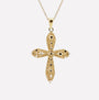 COLLANA CROCE TONDA FILIGRANA ARGENTO 925 - MINA MINA
