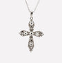 COLLANA CROCE TONDA FILIGRANA ARGENTO 925 - MINA MINA