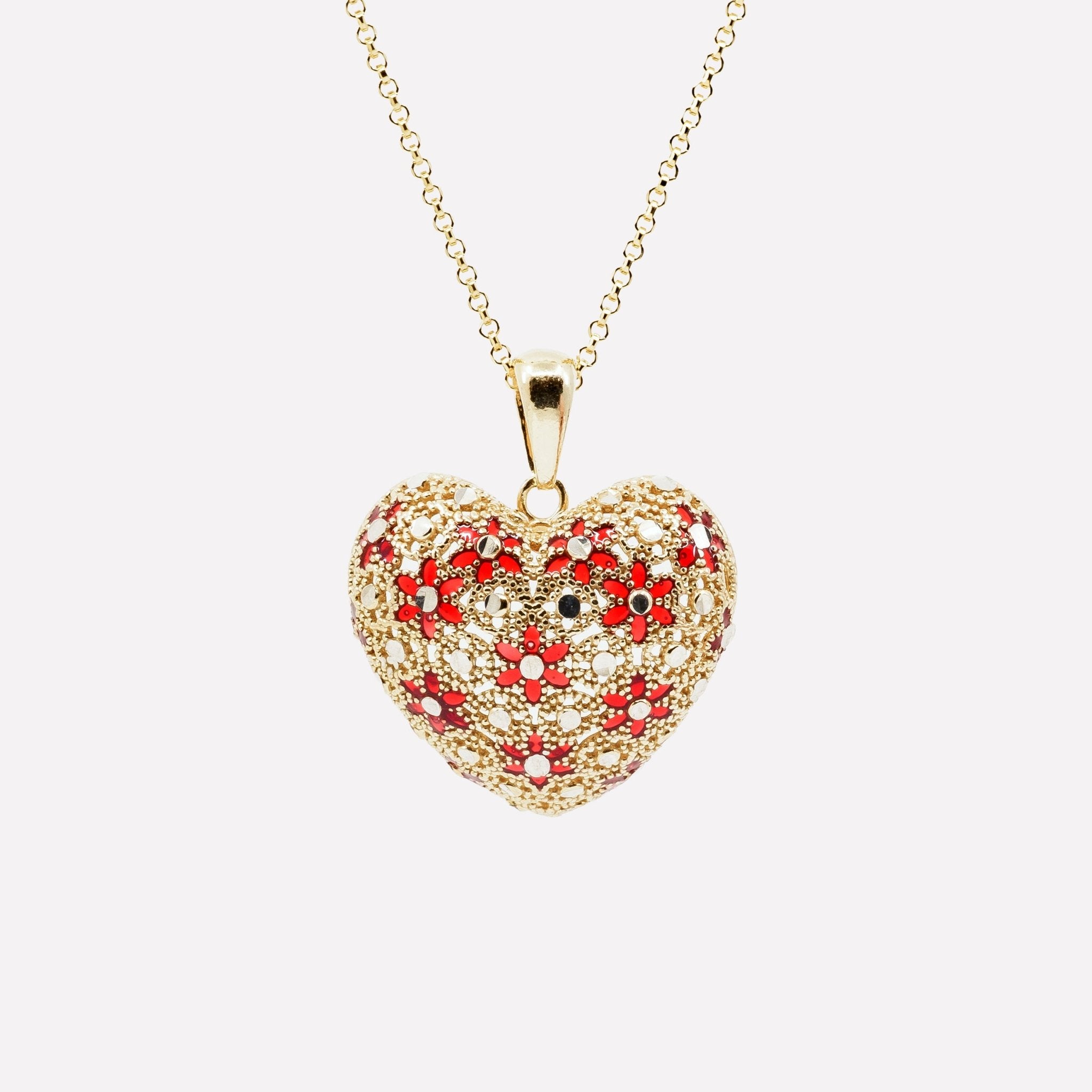 COLLANA CUORE FILIGRANA ARGENTO 925 - MINA MINA