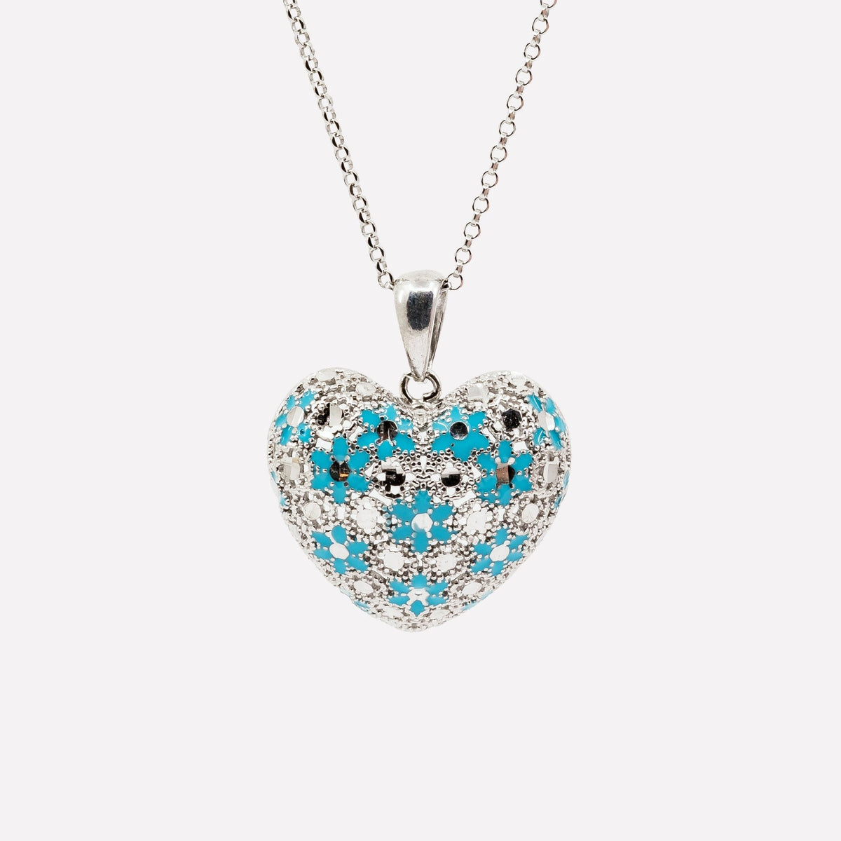 COLLANA CUORE FILIGRANA ARGENTO 925 - MINA MINA