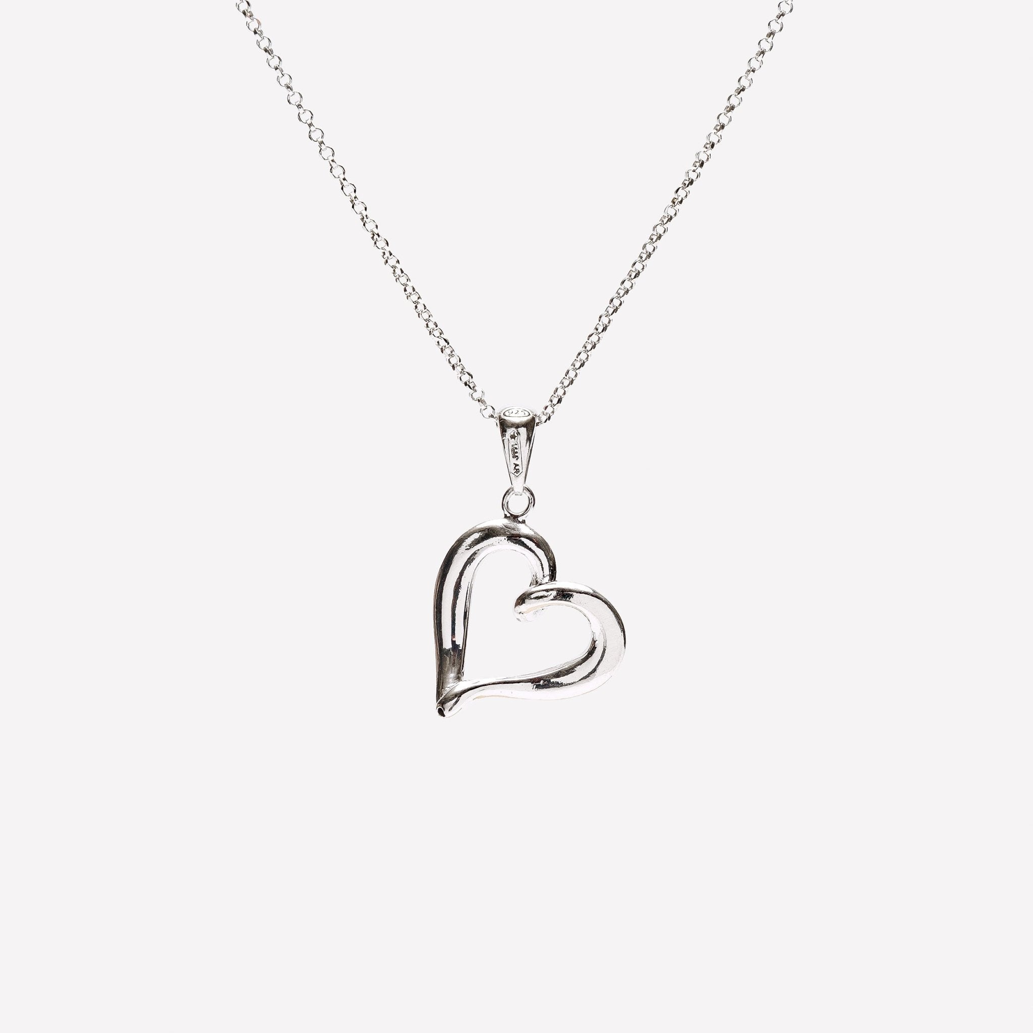 COLLANA CUORE MINIMAL ARGENTO 925 - MINA MINA