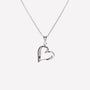 COLLANA CUORE MINIMAL ARGENTO 925 - MINA MINA