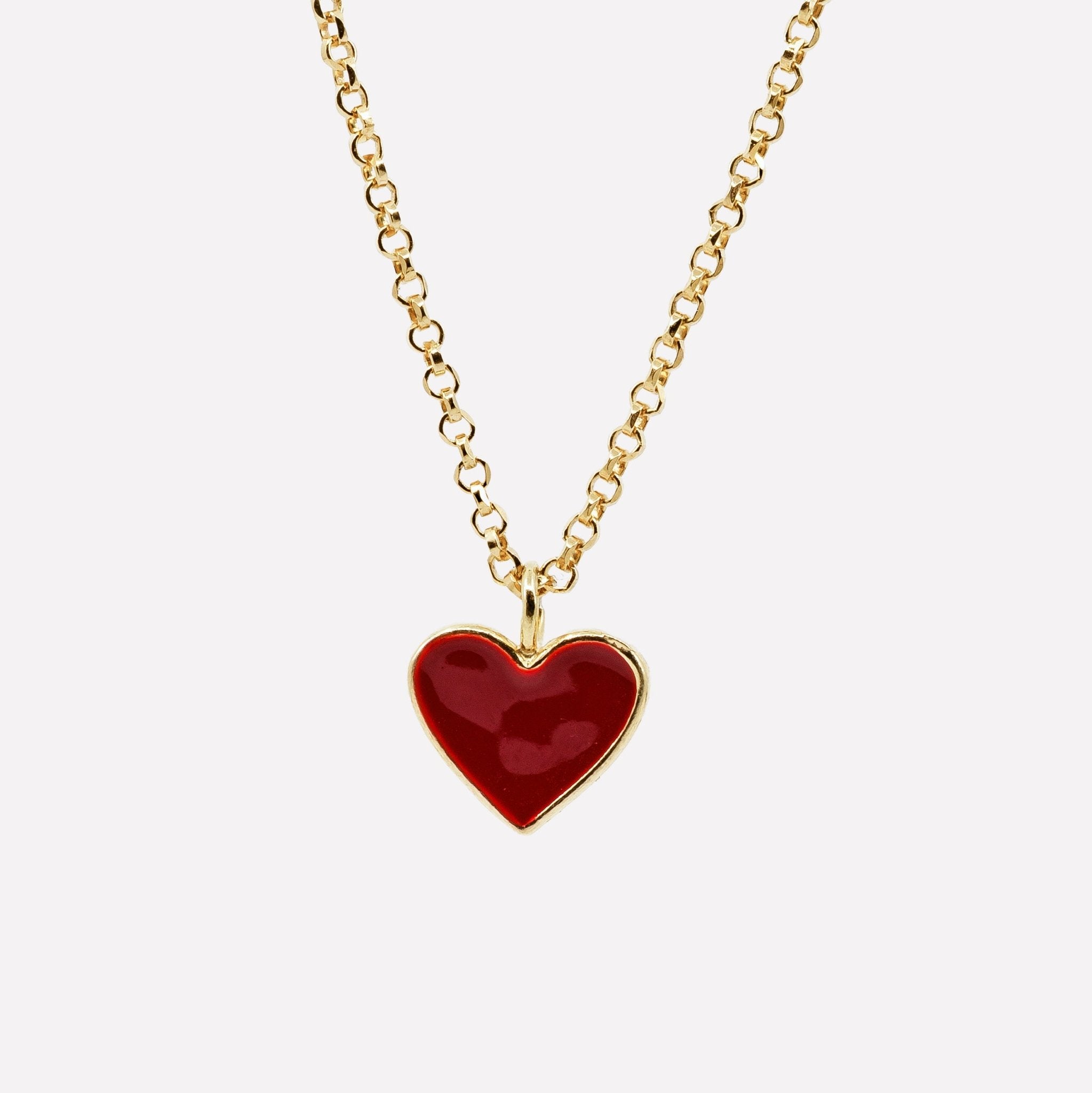 COLLANA CUORE SMALTATO IN ARGENTO 925 - MINA MINA