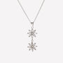 COLLANA DUE FIORI FILIGRANA ARGENTO 925 - MINA MINA