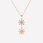 COLLANA DUE FIORI FILIGRANA ARGENTO 925 - MINA MINA