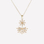 COLLANA FIORE E SPIGA FILIGRANA ARGENTO 925 - MINA MINA