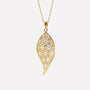 COLLANA FOGLIA FILIGRANA ARGENTO 925 - MINA MINA