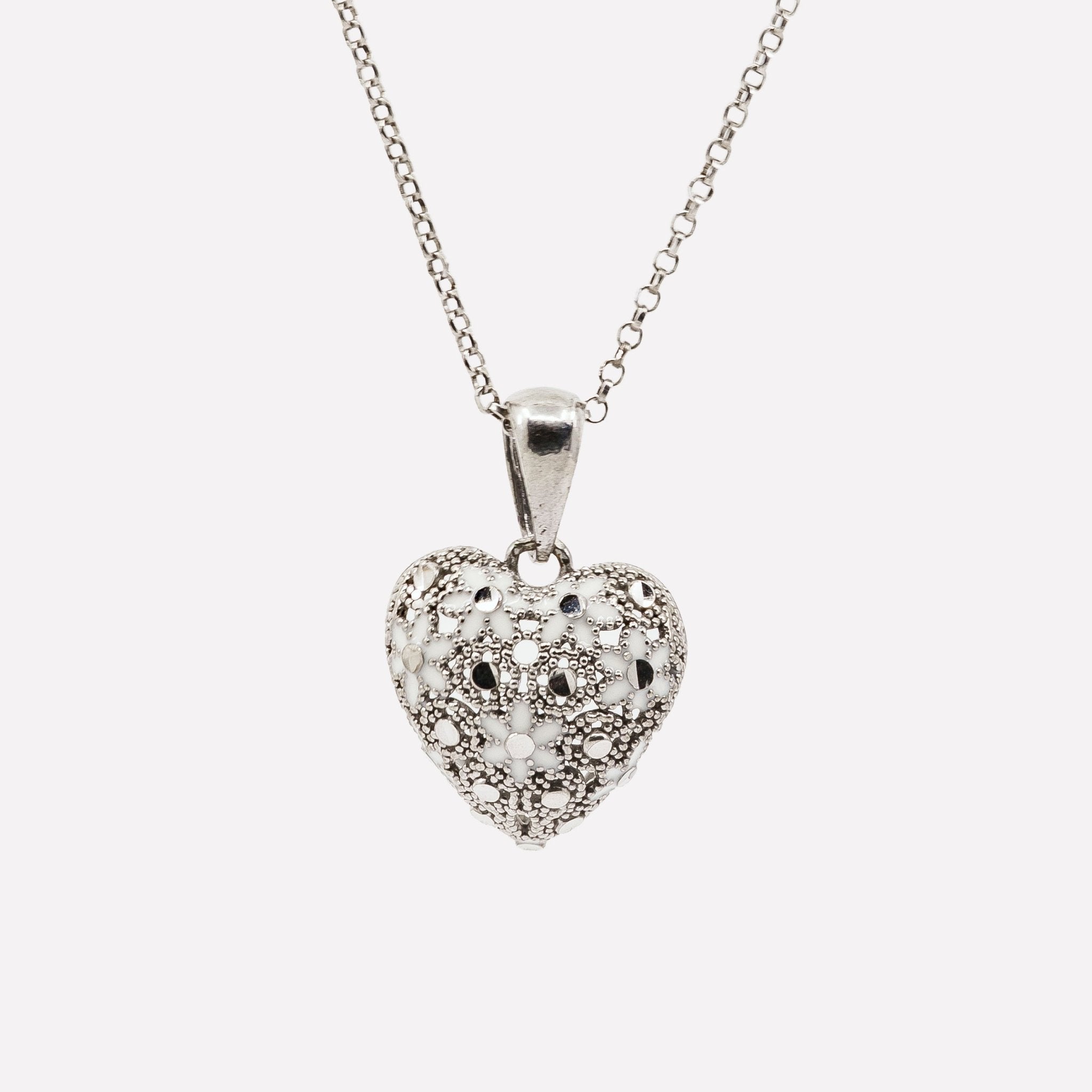 COLLANA MINI CUORE FILIGRANA ARGENTO 925 - MINA MINA