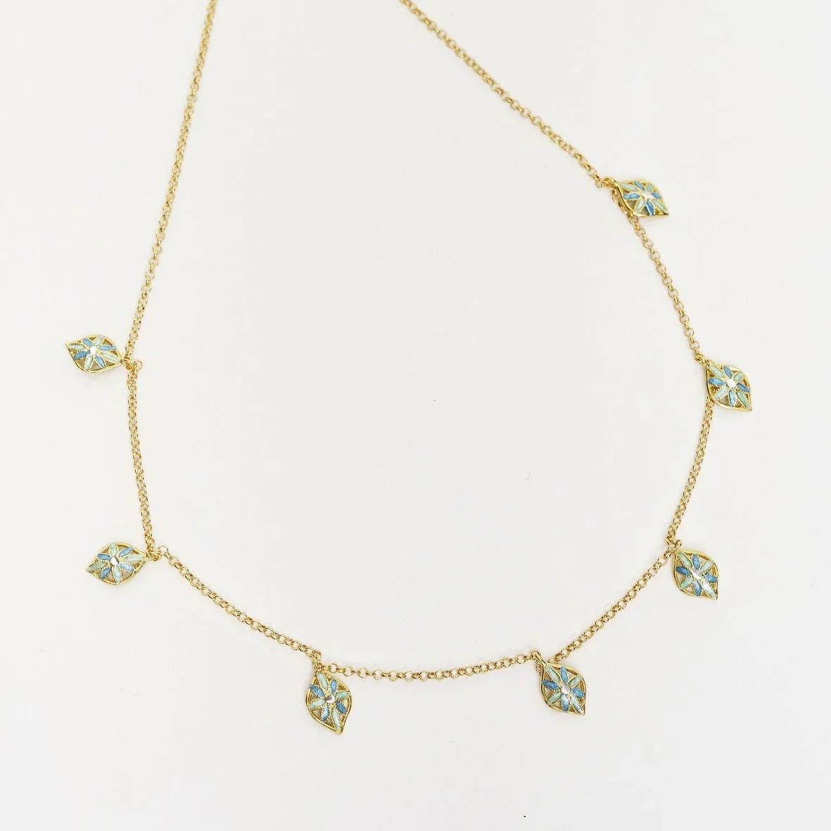 COLLANA MULTIFOGLIE ARGENTO 925 - MINA MINA