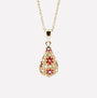 COLLANA PENDENTE GOCCIA FILIGRANA ARGENTO 925 - MINA MINA