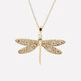COLLANA PENDENTE LIBELLULA FILIGRANA ARGENTO 925 - MINA MINA