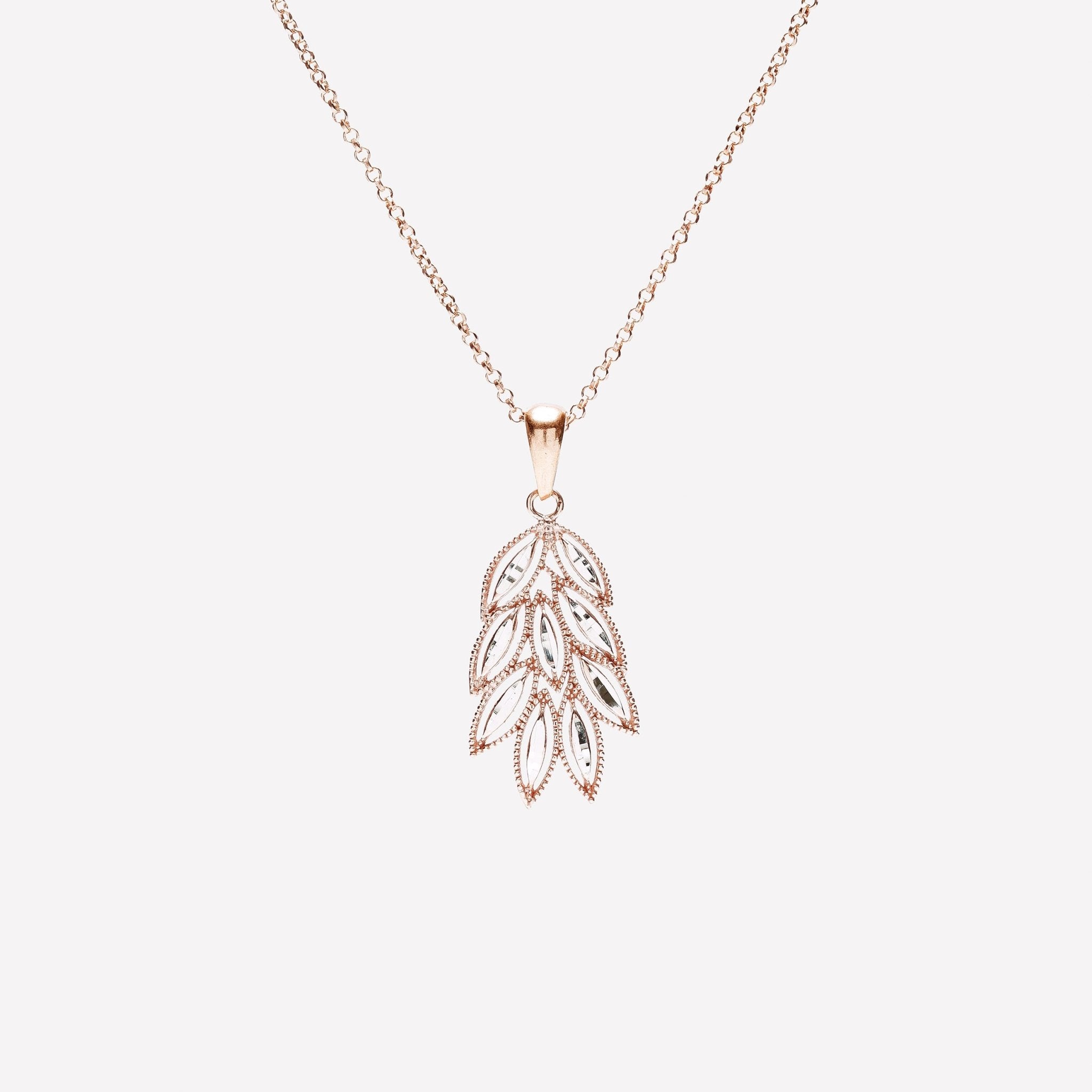 COLLANA SPIGA FILIGRANA ARGENTO 925 - MINA MINA
