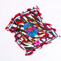 FOULARD 100% SETA CON AQUILA - MINA MINA