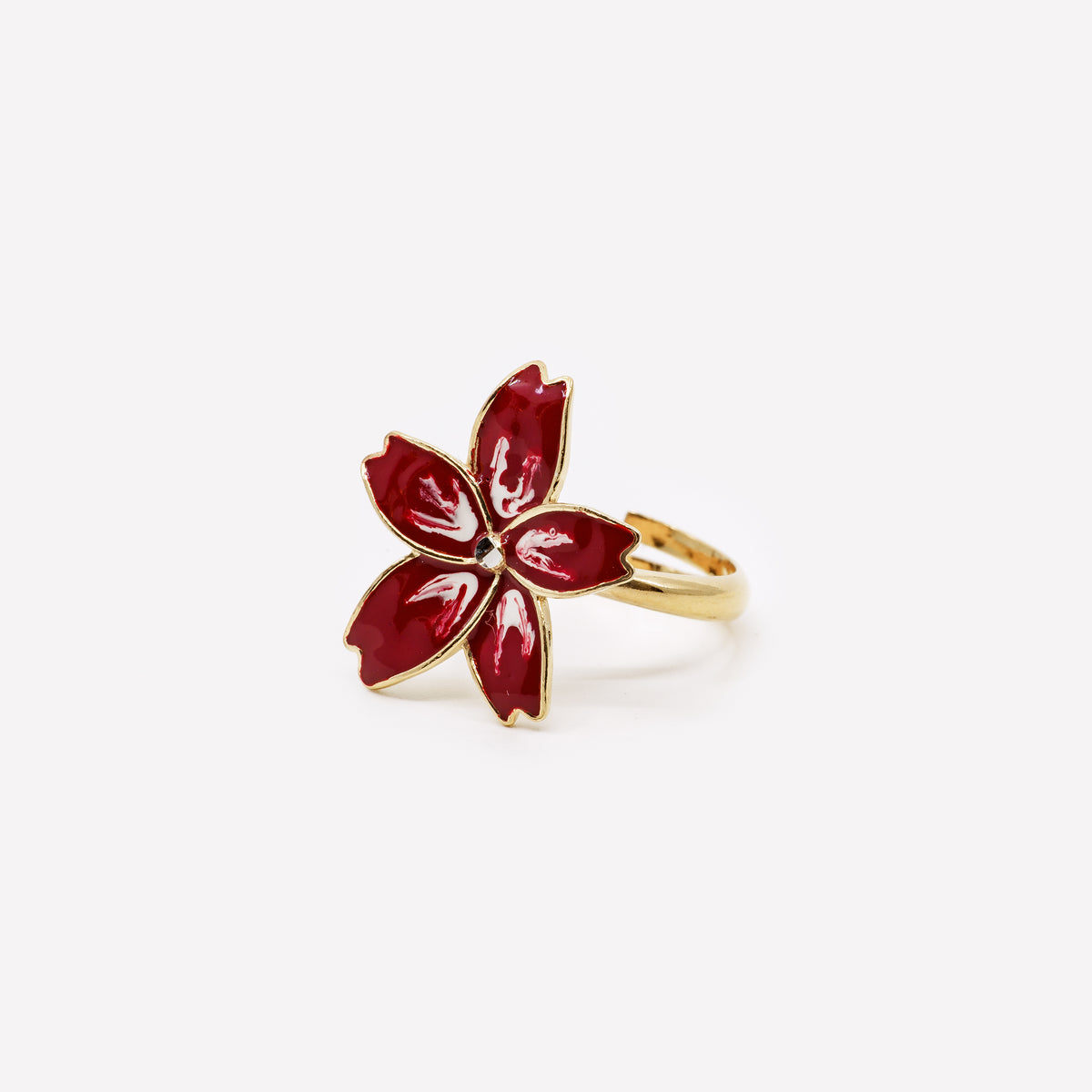 ANELLO FIORE REGOLABILE ARGENTO 925