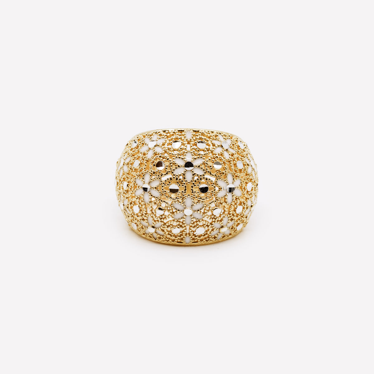ANELLO GRANDE REGOLABILE FILIGRANA ARGENTO 925