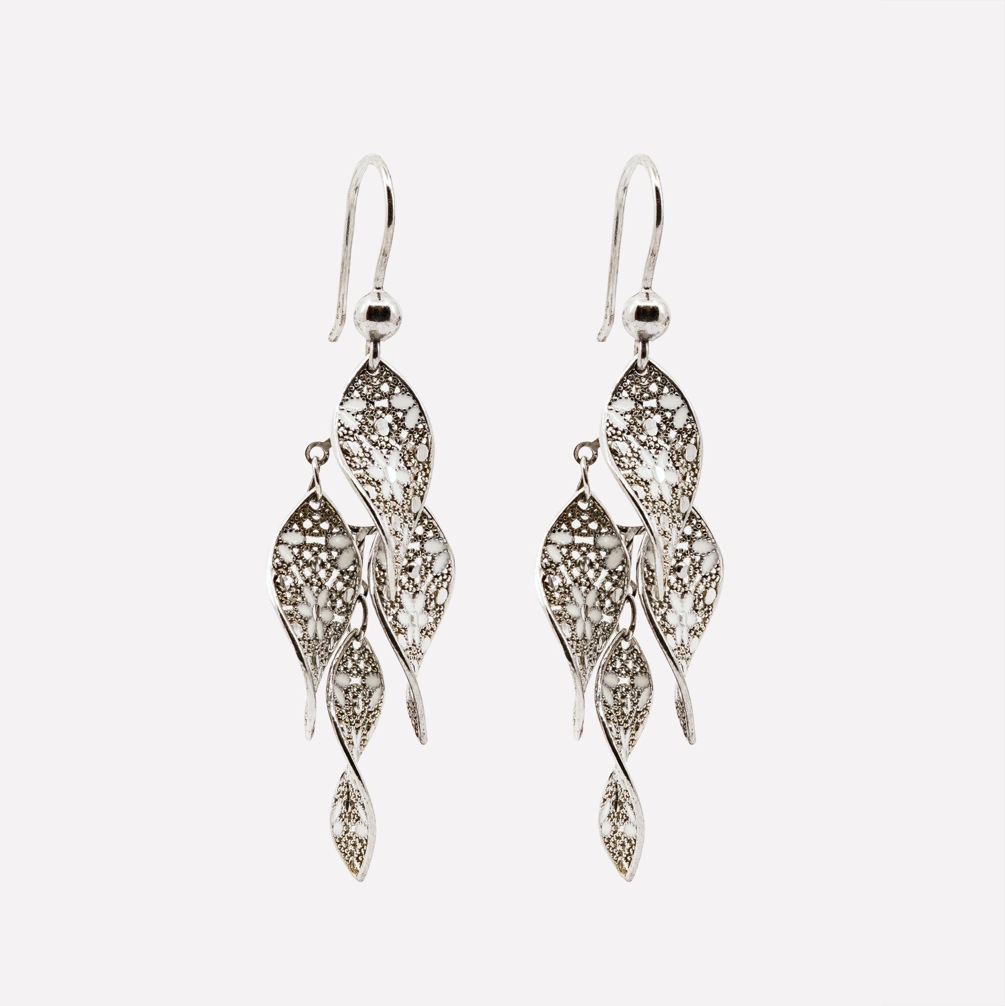 ORECCHINI CHANDELIER FILIGRANA ARGENTO 925 - MINA MINA