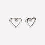 ORECCHINI CUORE MINIMAL ARGENTO 925 - MINA MINA