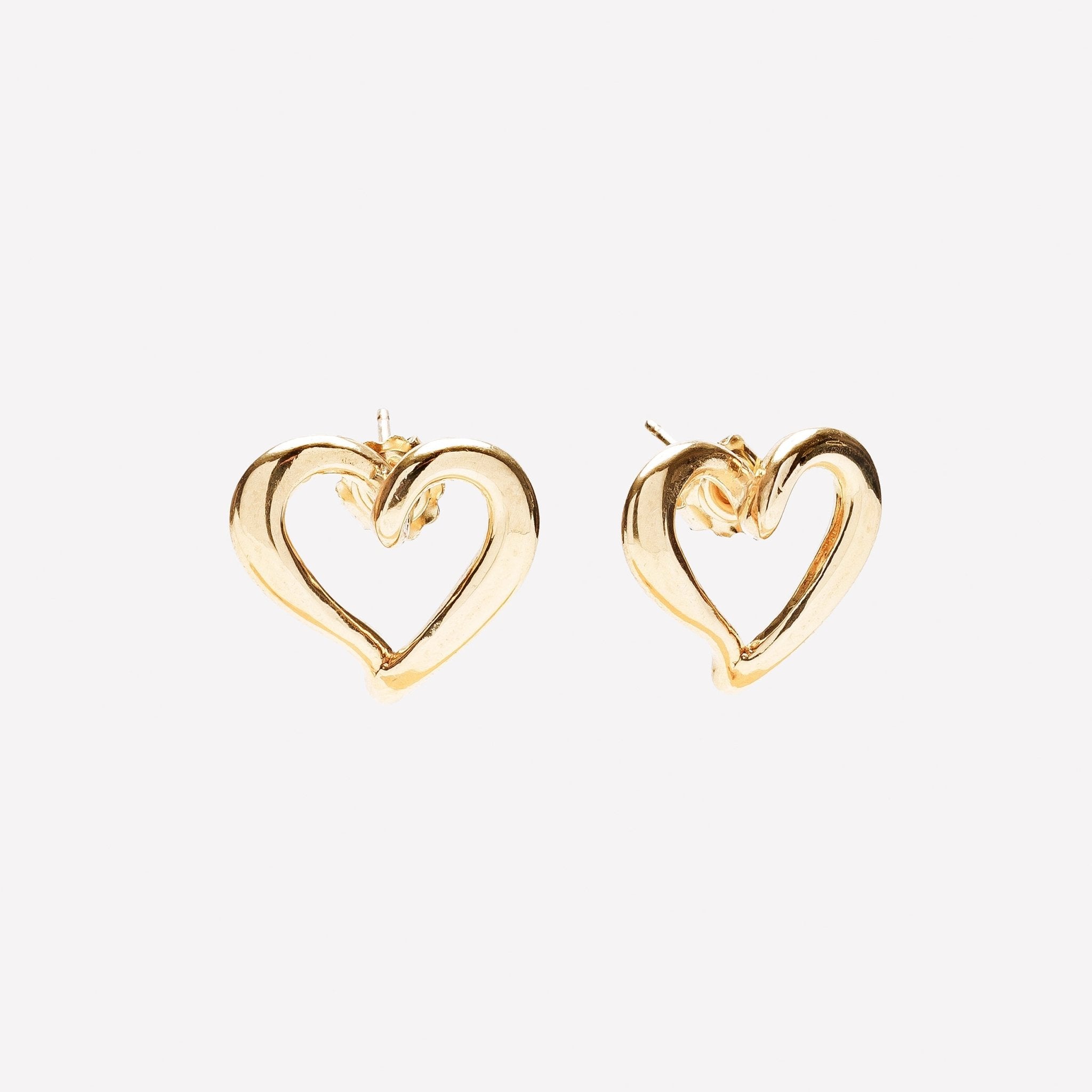 ORECCHINI CUORE MINIMAL ARGENTO 925 - MINA MINA