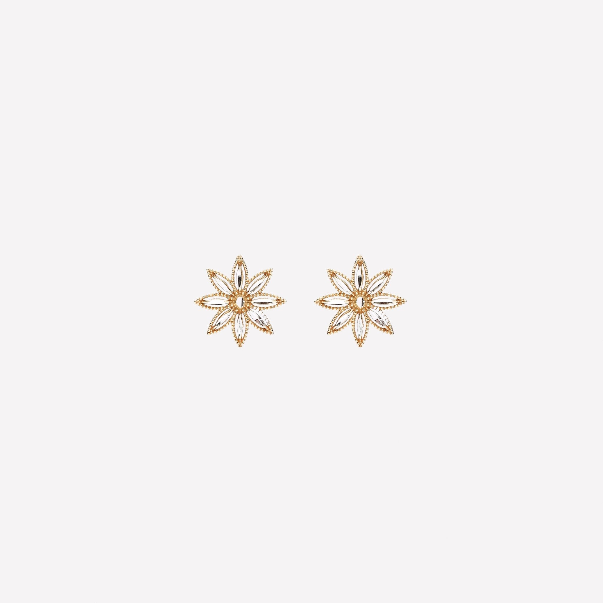 ORECCHINI FIORE FILIGRANA ARGENTO 925 - MINA MINA