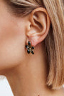 ORECCHINI FIORE SMALTATO ARGENTO 925 - MINA MINA