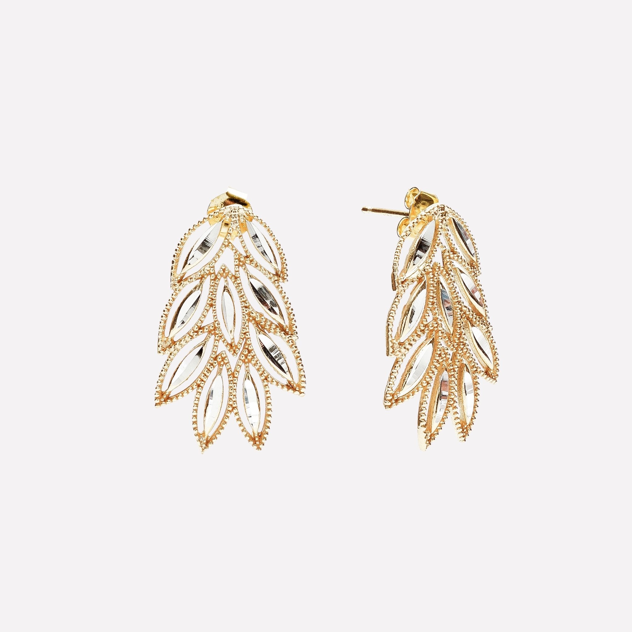 ORECCHINI LOBO SPIGA FILIGRANA ARGENTO 925 - MINA MINA
