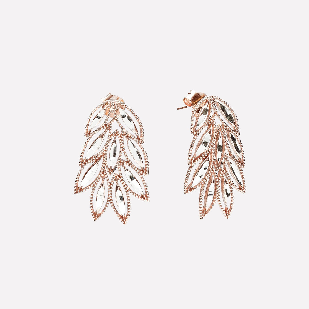 ORECCHINI LOBO SPIGA FILIGRANA ARGENTO 925 - MINA MINA