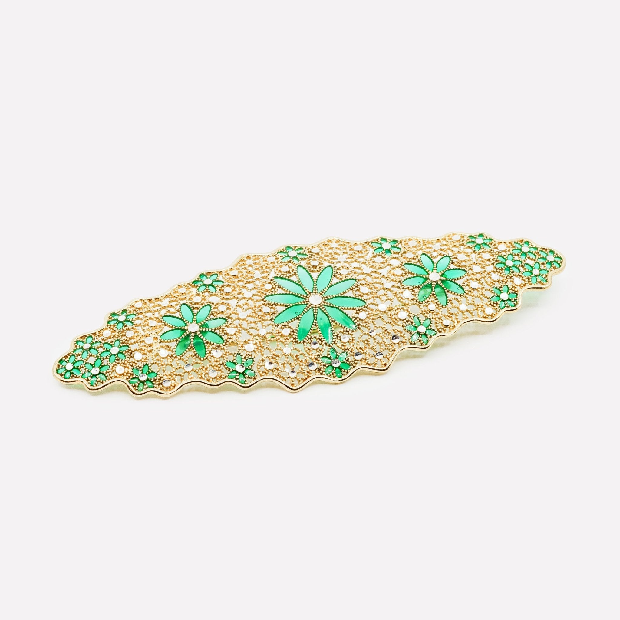 SPILLA OVALE FIORE FILIGRANA ARGENTO 925 - MINA MINA