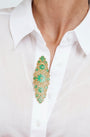 SPILLA OVALE FIORE FILIGRANA ARGENTO 925 - MINA MINA